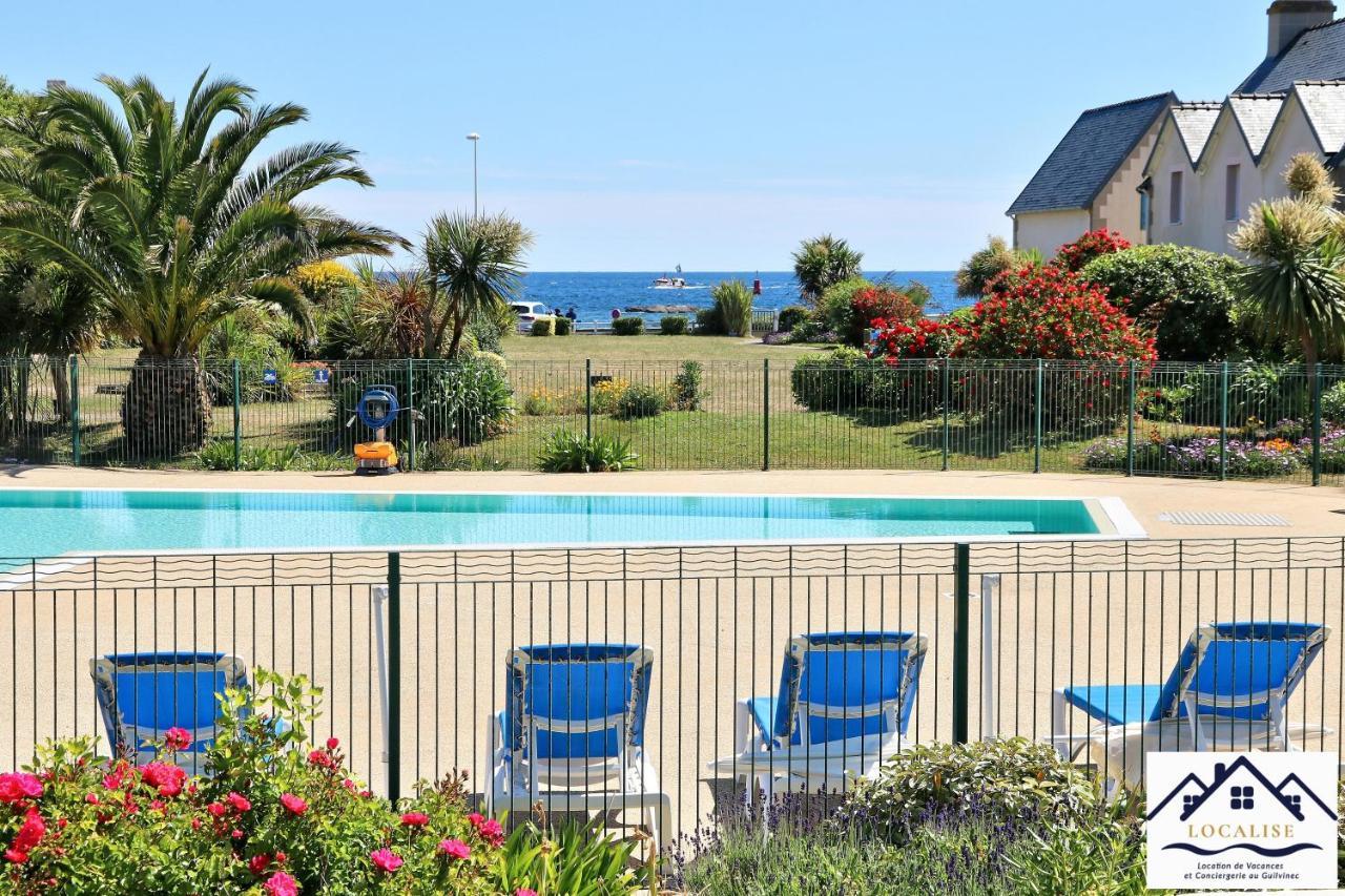 Localise - A06 - Entierement De Plain-Pied Avec Petite Vue Mer - Donnant Sur La Piscine Et Le Jardin - Wifi Inclus - Draps Inclus - Guilvinec Kültér fotó