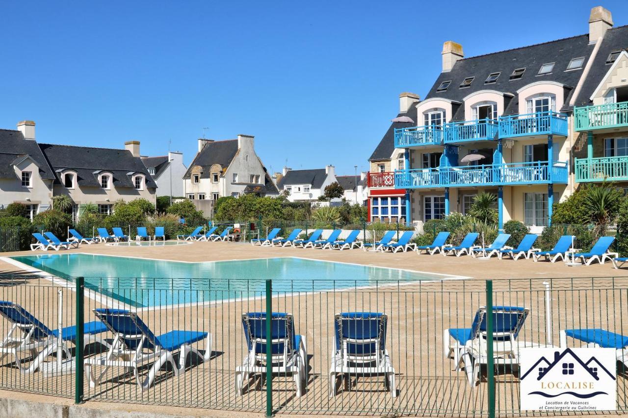 Localise - A06 - Entierement De Plain-Pied Avec Petite Vue Mer - Donnant Sur La Piscine Et Le Jardin - Wifi Inclus - Draps Inclus - Guilvinec Kültér fotó